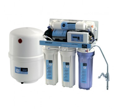 Система обратного осмоса и фильтрации воды CAC-ZO-5P/DD (с насосом и контроллером)