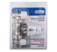 Термостатический комплект прямой 1/2 "Icma" № KTE 986 +775 +815