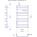 Електричний полотенцесушитель Преміум Стандарт-I 1100x500 / 170 TR таймер-регулятор