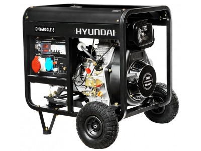 Дизельний генератор Hyundai DHY 6000LE-3